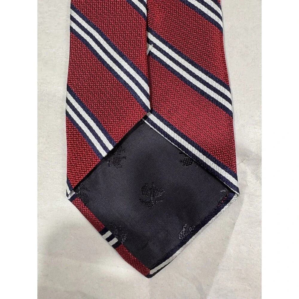 NWOT Brooks Brothers Silk Tie USA Made Red/White/Blue Stripes 58